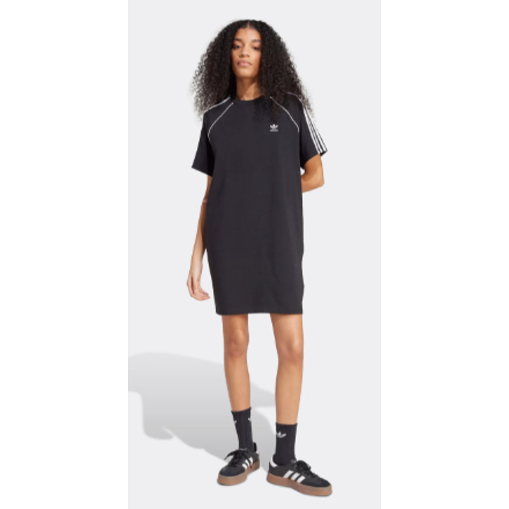 NEW ADIDAS ORIGINALS SST Tee Dress Large Black/White JW2610